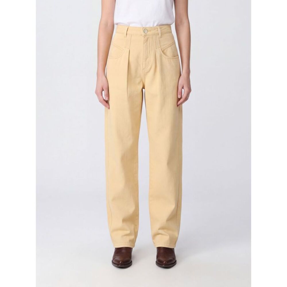 Isabel Marant Women Isabel Marant Lisha High-Waisted Wide-Leg Cotton Denim Jeans